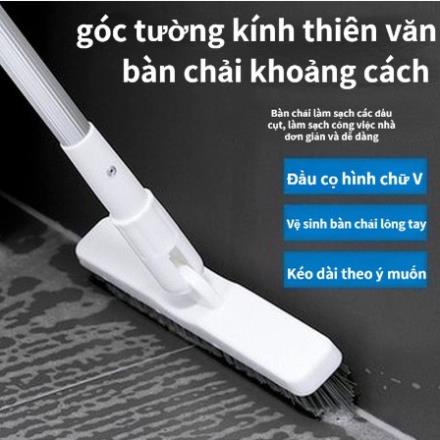 Chổi Chà Sàn Nhà Tắm Thông Minh Thiết Kế Đầu Gạt Nước Và Đầu Chổi Xoay 120 Độ Quét Nhà Siêu Sạch Mọi Góc Bẩn