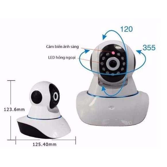 CAMERA YOOSEE 3 RÂU QUAY 300 ĐỘ MỚI VỀ