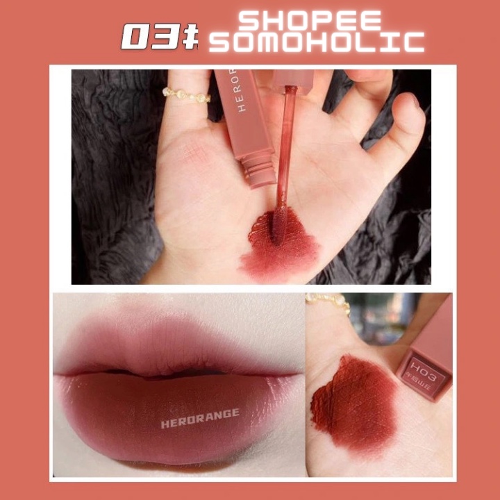 Son Kem Lì Herorange Nội Địa Trung Vỏ Vuông Chất Son Lì Mềm Mịn Lâu Trôi Phiên Bản Mới  Somoholic SM10 | BigBuy360 - bigbuy360.vn