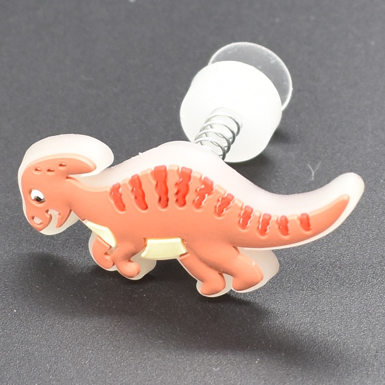 Nút Bấm Hình Khủng Long Nhiều Màu Sắc Trang Trí Giày crocs Jibbitzpins diy