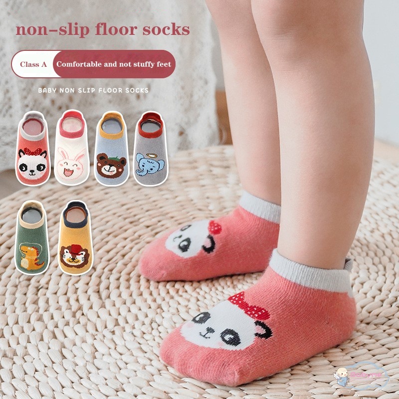 Tất Chống Trượt Họa Tiết Hoạt Hình Xinh Xắn Dành Cho Bé