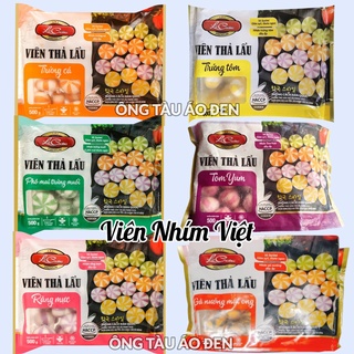 Viên thả lẩu nhân trứng cá /phô mai trứng muối / răng mực