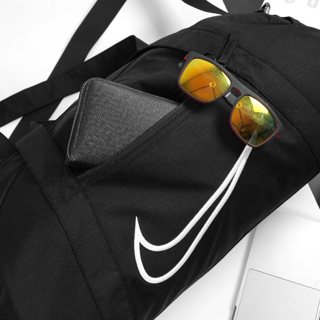 [ HÀNG XUẤT DƯ ] Túi trống thể thao Nike Gym Club Printed Training Duffel Bag Black / HÀNG CÓ SẴN / ẢNH THẬT