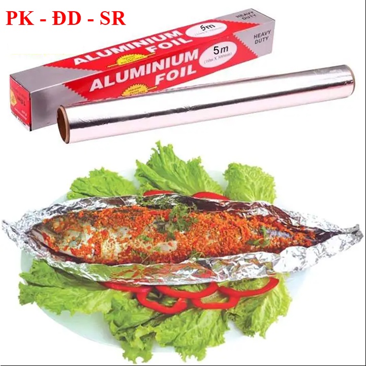Giấy Bạc Nướng Thực Phẩm, Nướng Bánh, Nướng Thức Ăn Dùng Được Cho Nồi Chiên Không Dầu 5*30cm - Siêu Rẻ