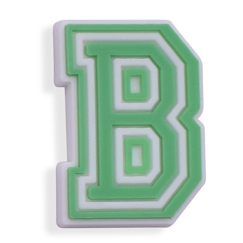 Phụ Kiện Trang Trí Giày Hình Chữ Cái Jibitz Hoạt Hình Màu Thạch Dễ Thương