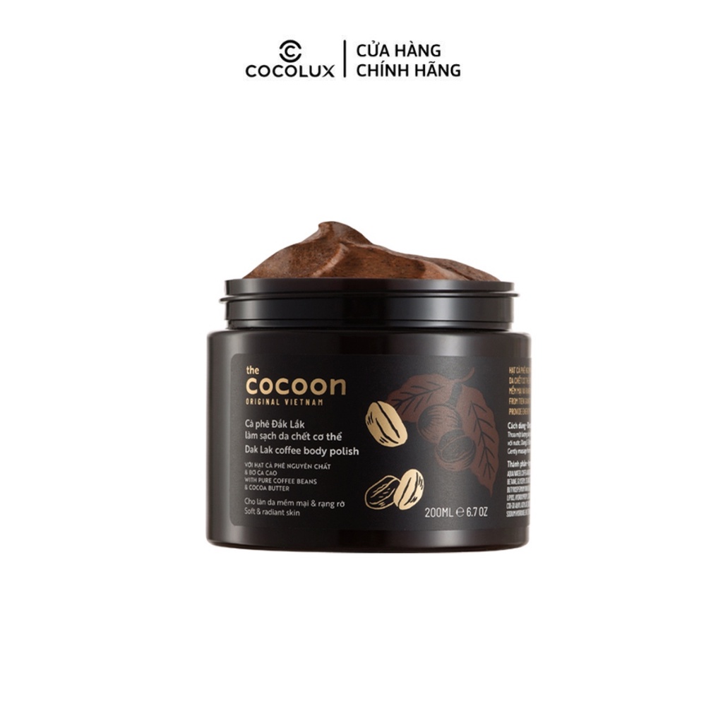 Tẩy Da Chết Cà Phê Đắk Lắk Cocoon 200ml