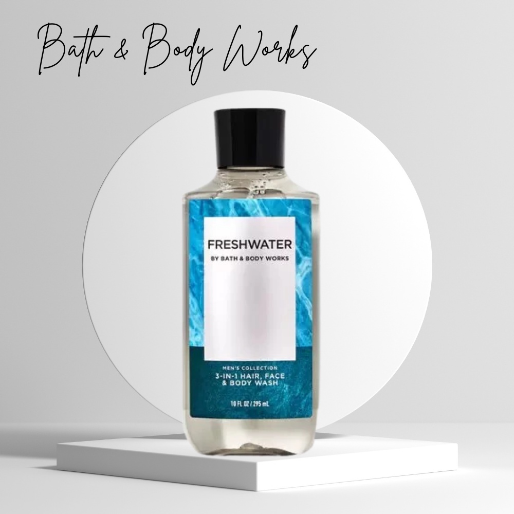 Sữa Tắm Gội Toàn Thân Cho Nam Bath & Body Works Freshwater Hair, Face & Body Wash Lưu Hương Lâu 295ml
