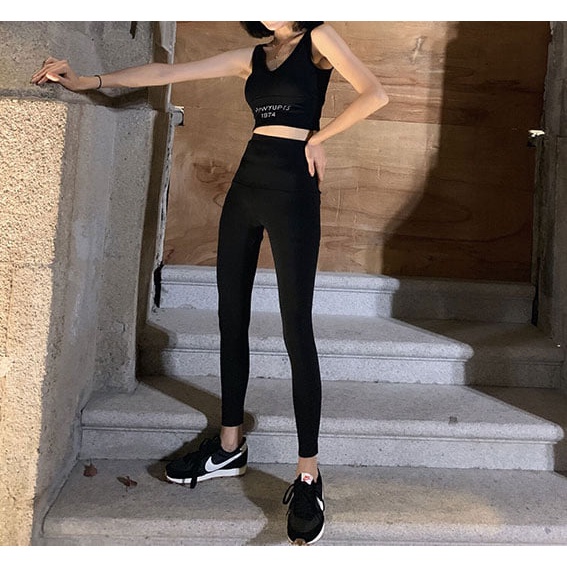 Quần legging nữ dáng dài chất co giãn 4 chiều nâng mông gen bụng hàng có size C407