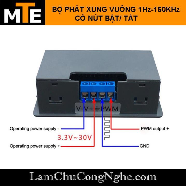 Mới! Mạch tạo xung vuông XY-KPWM 1Hz-150Khz (có nút bật/tắt)