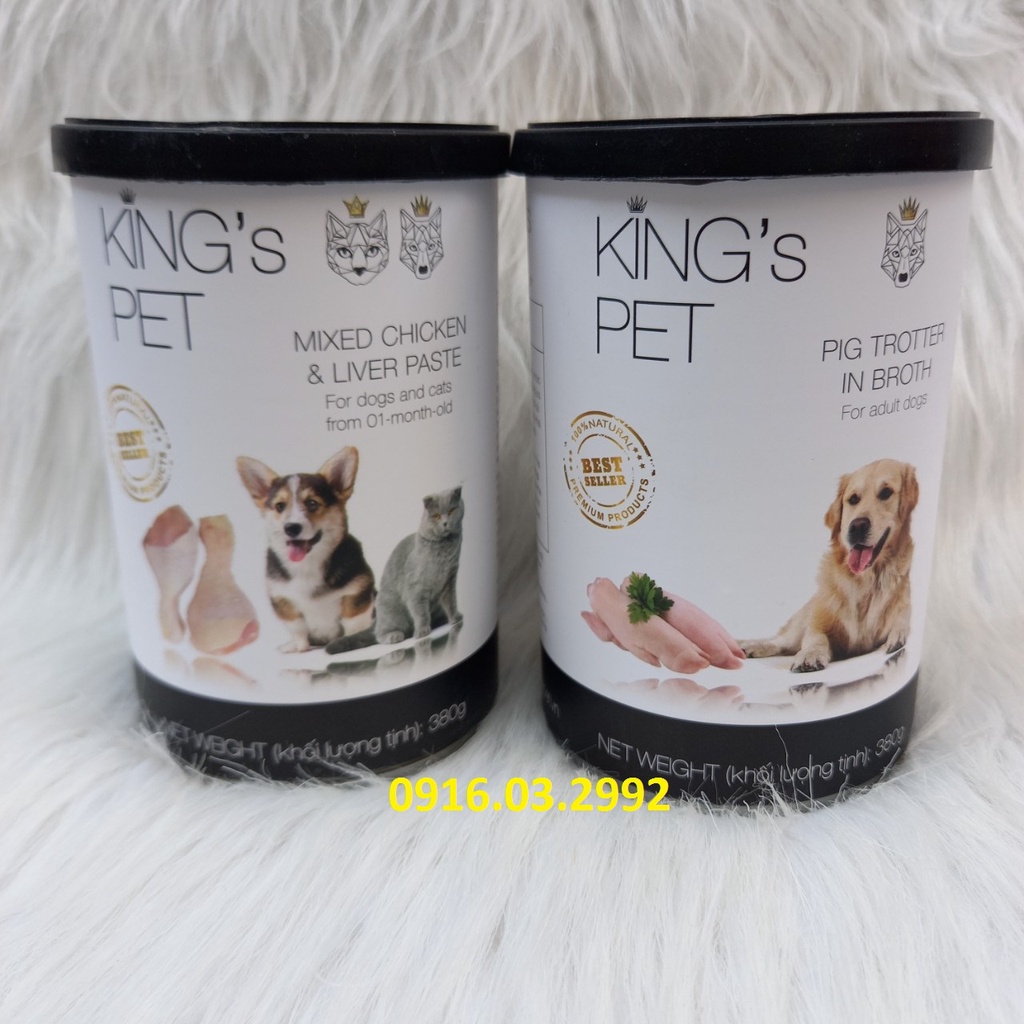 Pate cho chó King pet 380g, Pate Kingpet