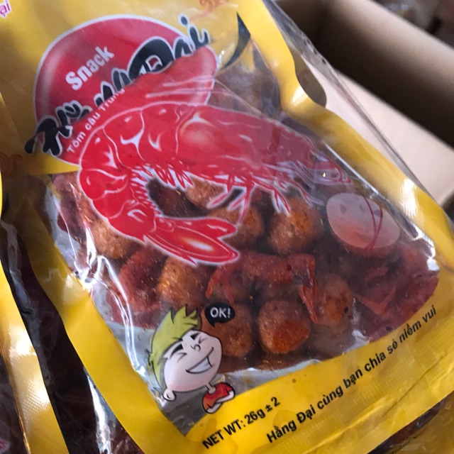 Snack tôm trứng Hằng Đại ( bịch 30 gói) SỈ ĐỒ ĂN VẶT