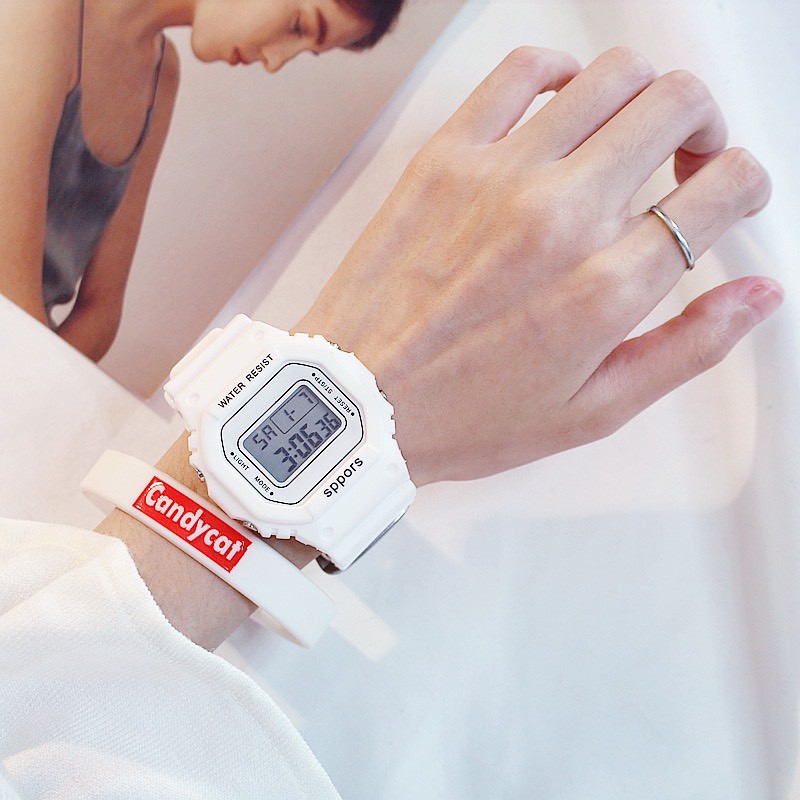 Đồng hồ điện tử Dotime nam nữ đeo tay mặt vuông phong cách thể thao ZO78 | BigBuy360 - bigbuy360.vn