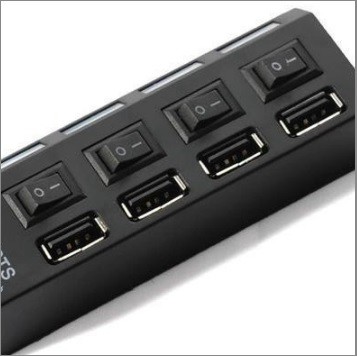 HUD USB 4 PORT CÓ CÔNG TẤC - ELESHOP