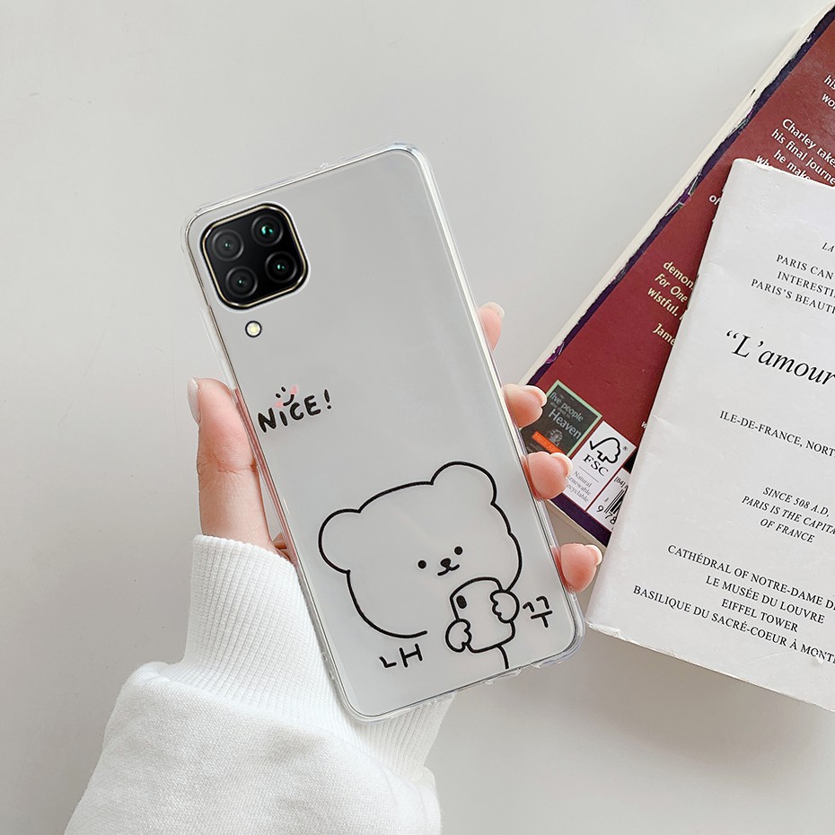 Ốp Điện Thoại Mềm Trong Suốt Họa Tiết Nhãn Hiệu Thời Trang Cho Samsung Galaxy A22 A4G 5g A 22 2021