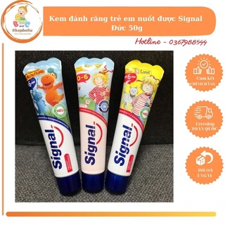 Kem đánh răng trẻ em Signal Đức 50ml- có thể nuốt được