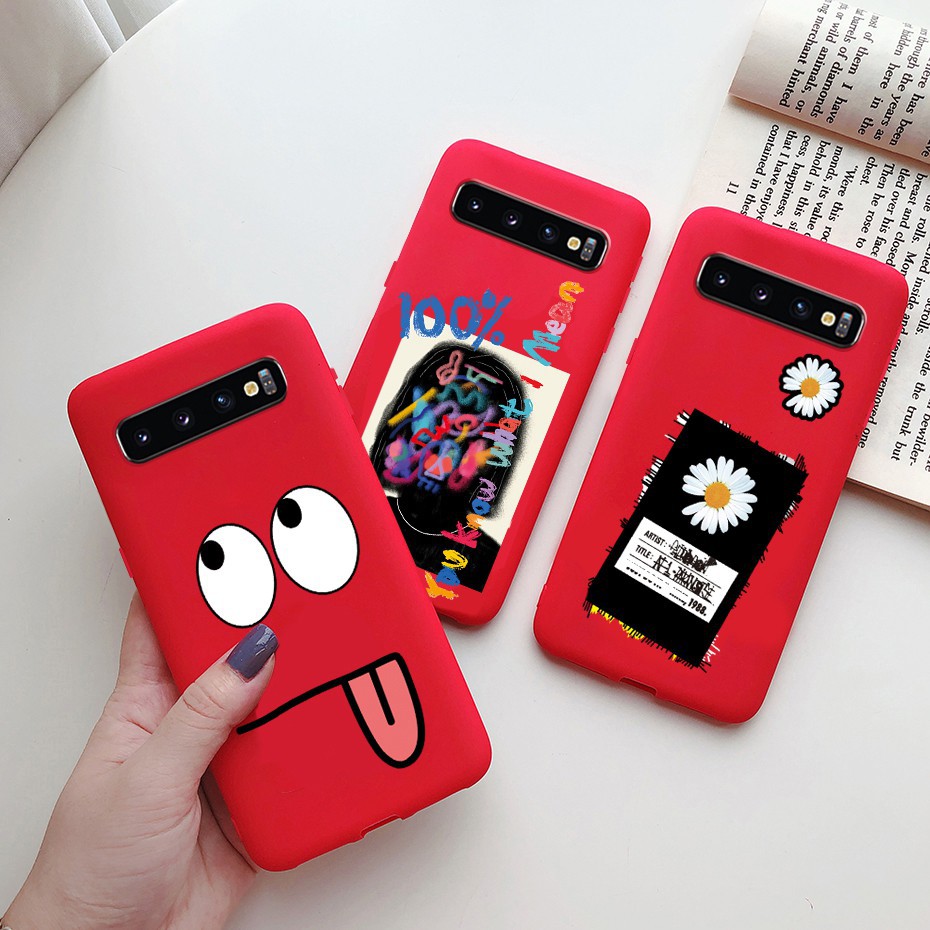 Ốp điện thoại silicon mềm in hình hoạt hình cho Samsung Galaxy S10 S10E S10 Plus