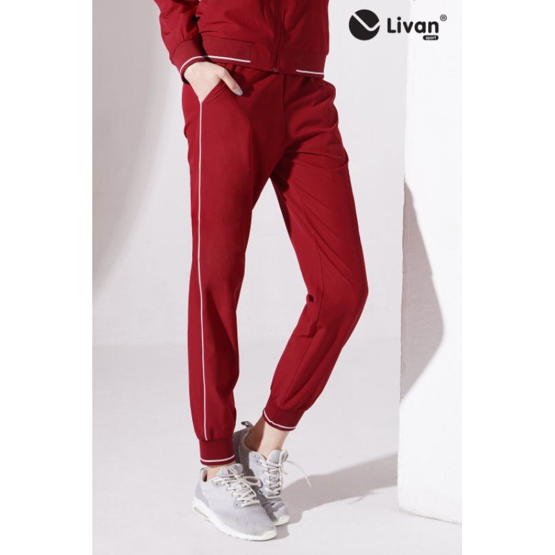 [Mã BMBAU50 giảm 50K đơn 150K] Quần Jogger Nữ Livan Sport Phối Sọc