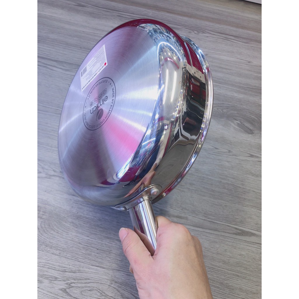 Chảo elmich Inox 2 lớp cao cấp đáy liền Trimax XS EL 3752 size 24cm