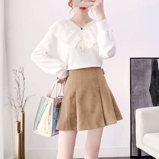 Áo len tiểu thư nơ ruy băng