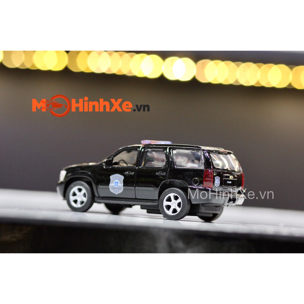 MÔ HÌNH XE CHEVROLET TAHOE 2008 POLICE 1:36 WELLY