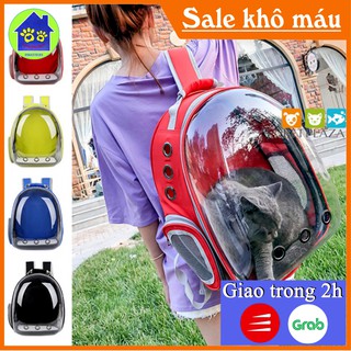 Balo Phi Hành Gia Cho Thú Cưng - Balo vận chuyển chó mèo trong suốt hàng đẹp