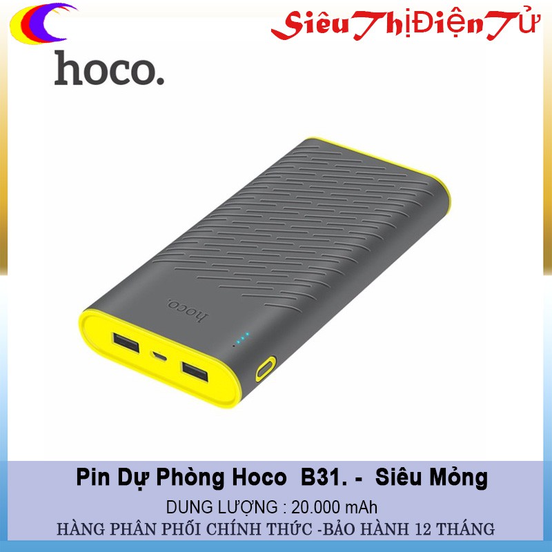 PIN DỰ PHÒNG HOCO B31 DUNG LƯƠNG 20000 mAh