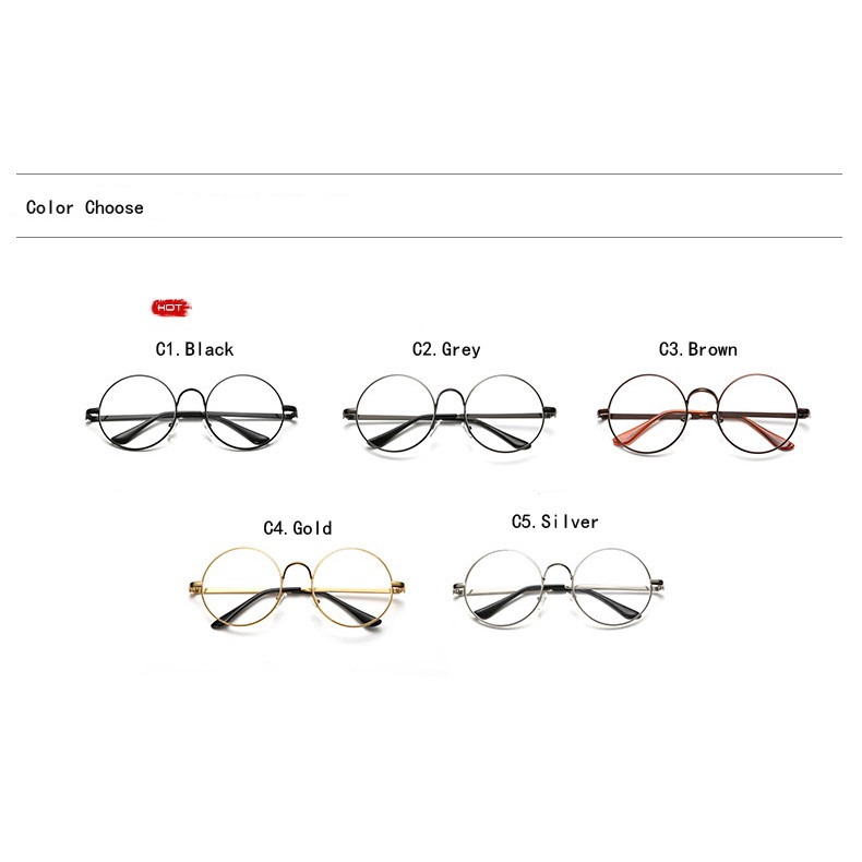 Kính gọng tròn SAMJUNE phong cách Harry Potter cá tính