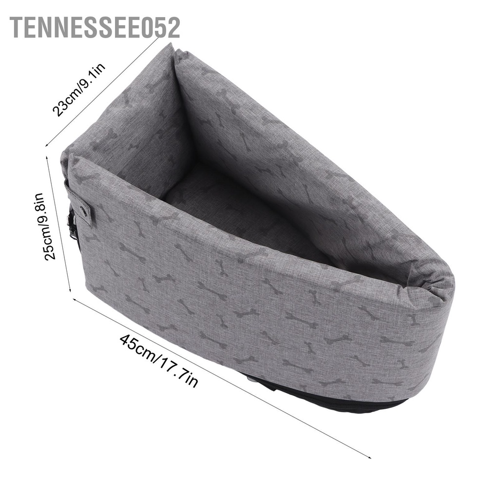 Tennessee052 Chỗ ngồi trên xe hơi của Pet Nest Thoải mái có thể gập lại dễ dàng Vệ sinh Ghế an toàn cho thú cưng đệm bên trong chó nhỏ Mèo