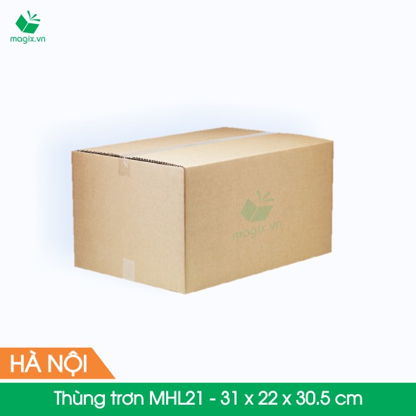 MHL21 - 31 x 22 x 30,5 cm - 20 Thùng hộp carton trơn