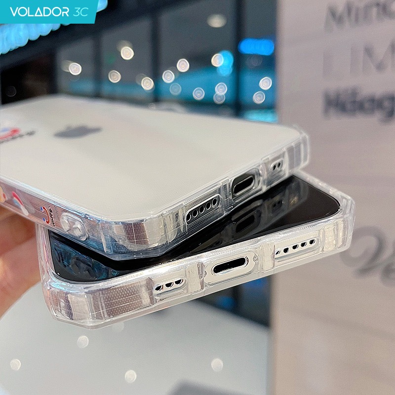 Ốp điện thoại nhựa silicon TPU mềm trong suốt hình nụ cười bên góc cho iPhone 12 Mini 11 Pro Max Xs Max X XR 8 7 Plus