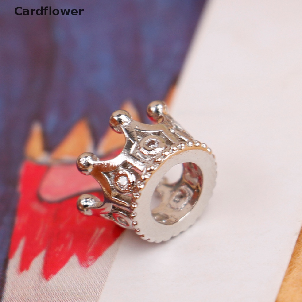 Set 2 vương miện kim loại mini xinh xắn tỉ lệ 1:12 mới cho nhà búp bê