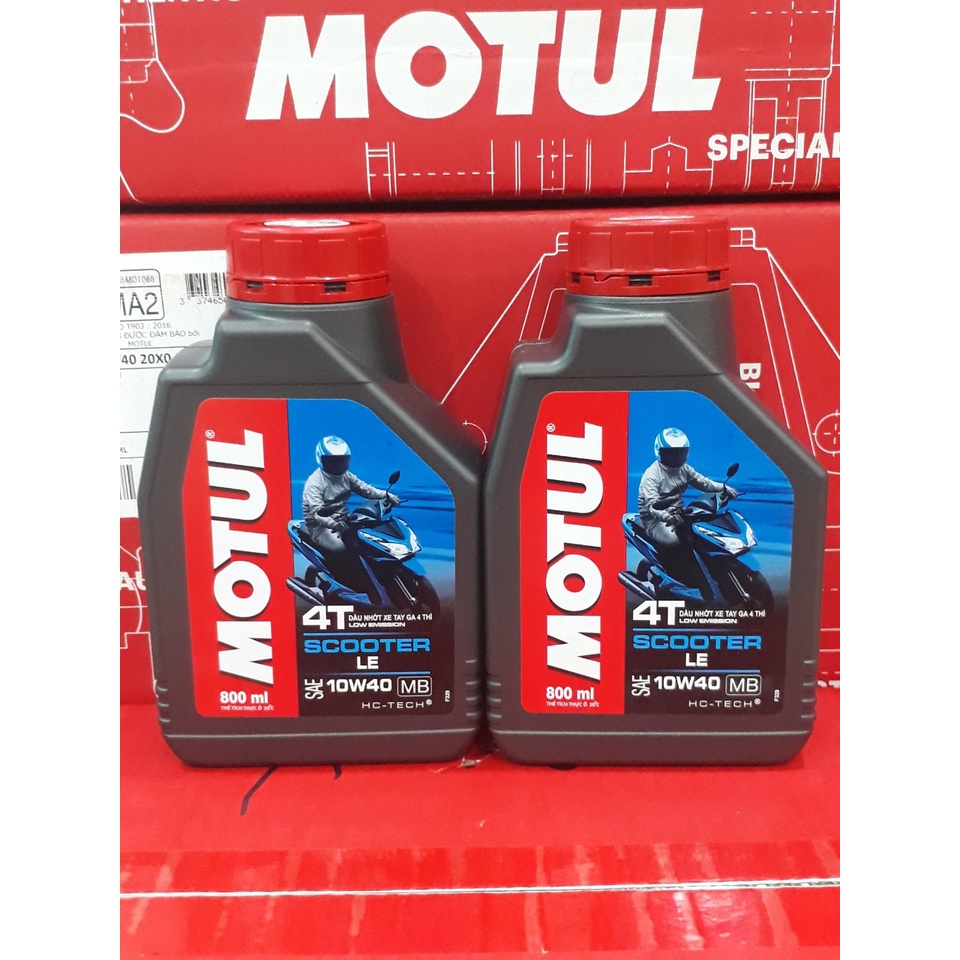 Nhớt Xe Tay Ga MOTUL SCOOTER LE 4T 10W40 800ML Tem QR Chống giả