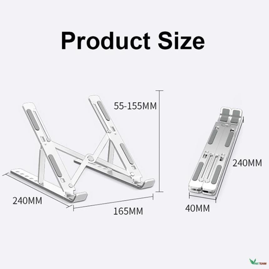 Giá đỡ Laptop - giá kê Laptop MacBook bằng nhựa có thể gấp gọn và điều chỉnh độ cao theo nhu cầu Laptop Stand -dc4433