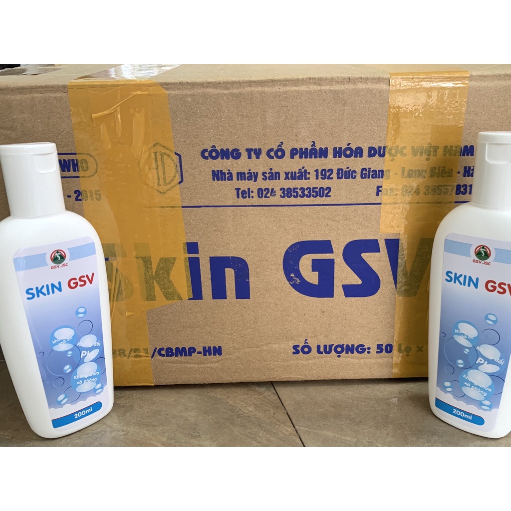 Sữa Rửa Mặt Skin GSV 200ml - Dành Cho Da Dầu Mụn, Nhạy cảm