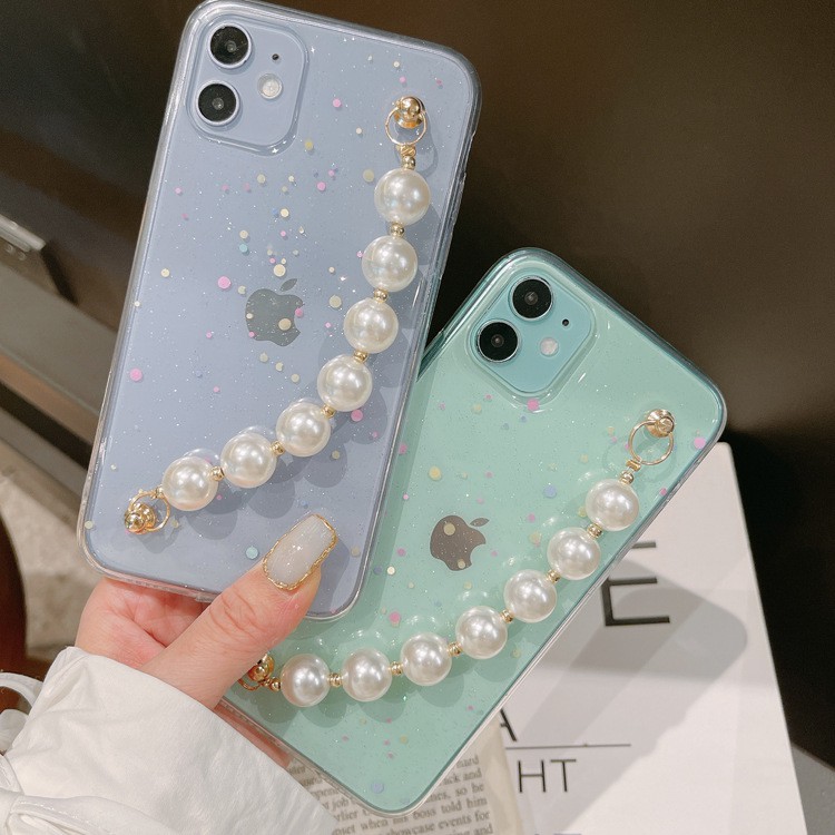 Ốp điện thoại kim tuyến lấp lánh có dây đeo dành cho Samsung Galaxy A51 A71 A20 A30 S A50 S A52 A12 Note 10 20