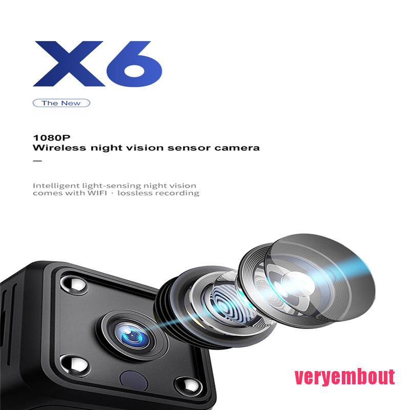 HD Camera Wireless WiFi Webcam 1080p Home Night Vision Motion Camera X6 C