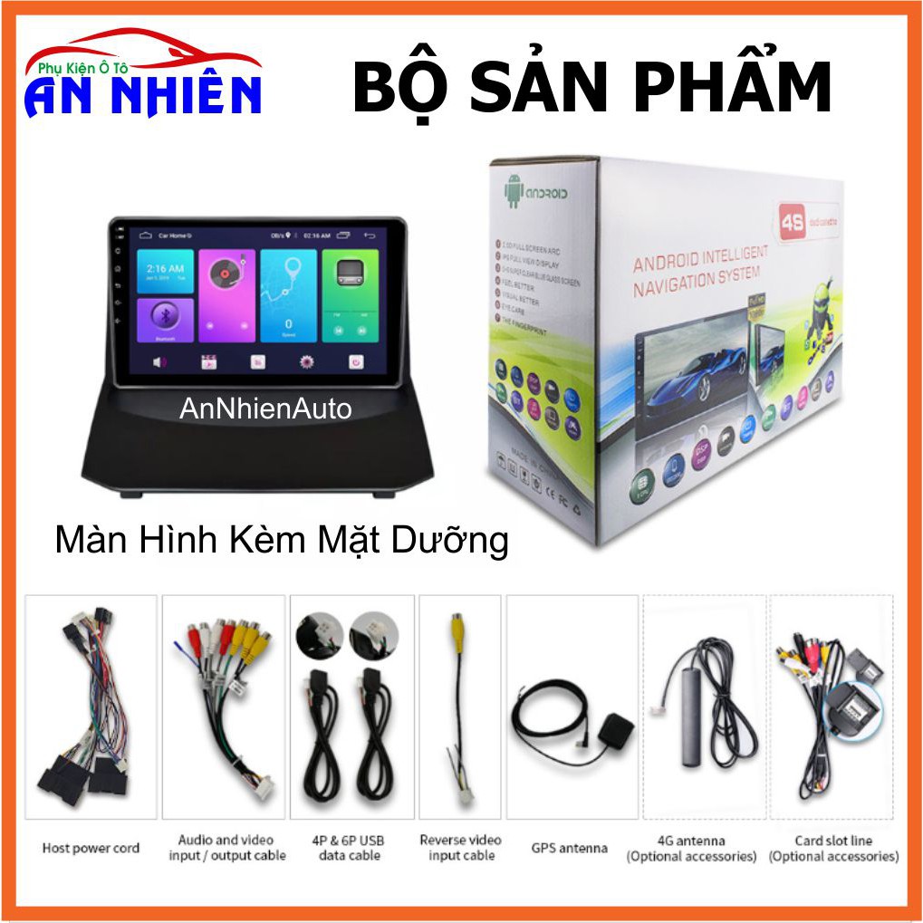 Màn Hình 9 inch Cho Xe FORD ECOSPORT 2013-2017, Đầu DVD Android Tiếng Việt Kèm Mặt Dưỡng Giắc Zin Xe ECOSPORT