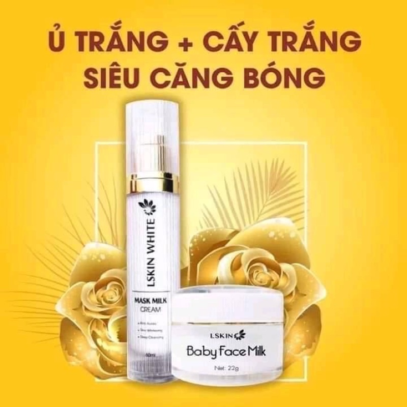 Ủ kén tằm LSKIN, BaBy face milk giúp trắng, mềm da danthy Khenh_beauty