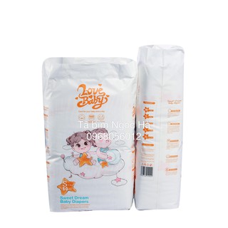 Tã/bỉm dán hữu cơ cao cấp Love Baby đủ size NB36 S50 M46 - thương hiệu từ Anh quốc