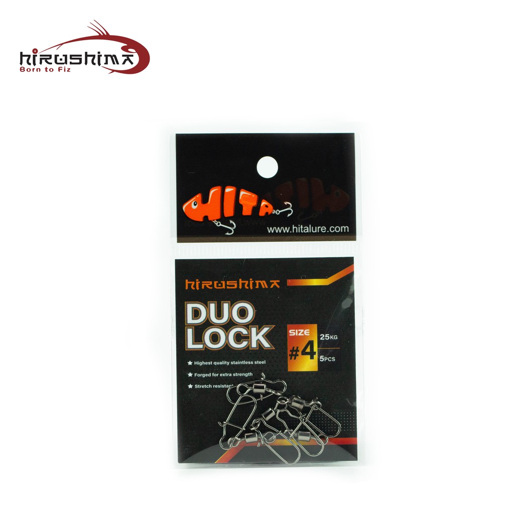 Khoá bóp Hirushima HT-K2 DOULOCH thép không gỉ siêu chắc và bền Hita Lure