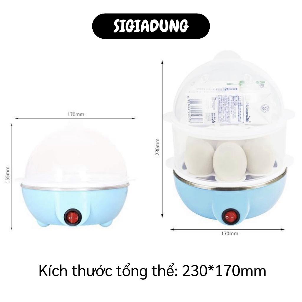 [SGD] Nồi Hấp Mini - Nồi Hấp Trứng, Bánh Bao 2 Tầng Đa Năng, Tự Động Ngắt Điện 6034