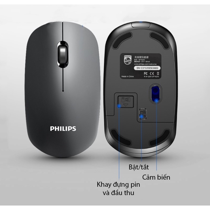 Chuột Không Dây Pin Sạc PHILIPS M315 2.4G