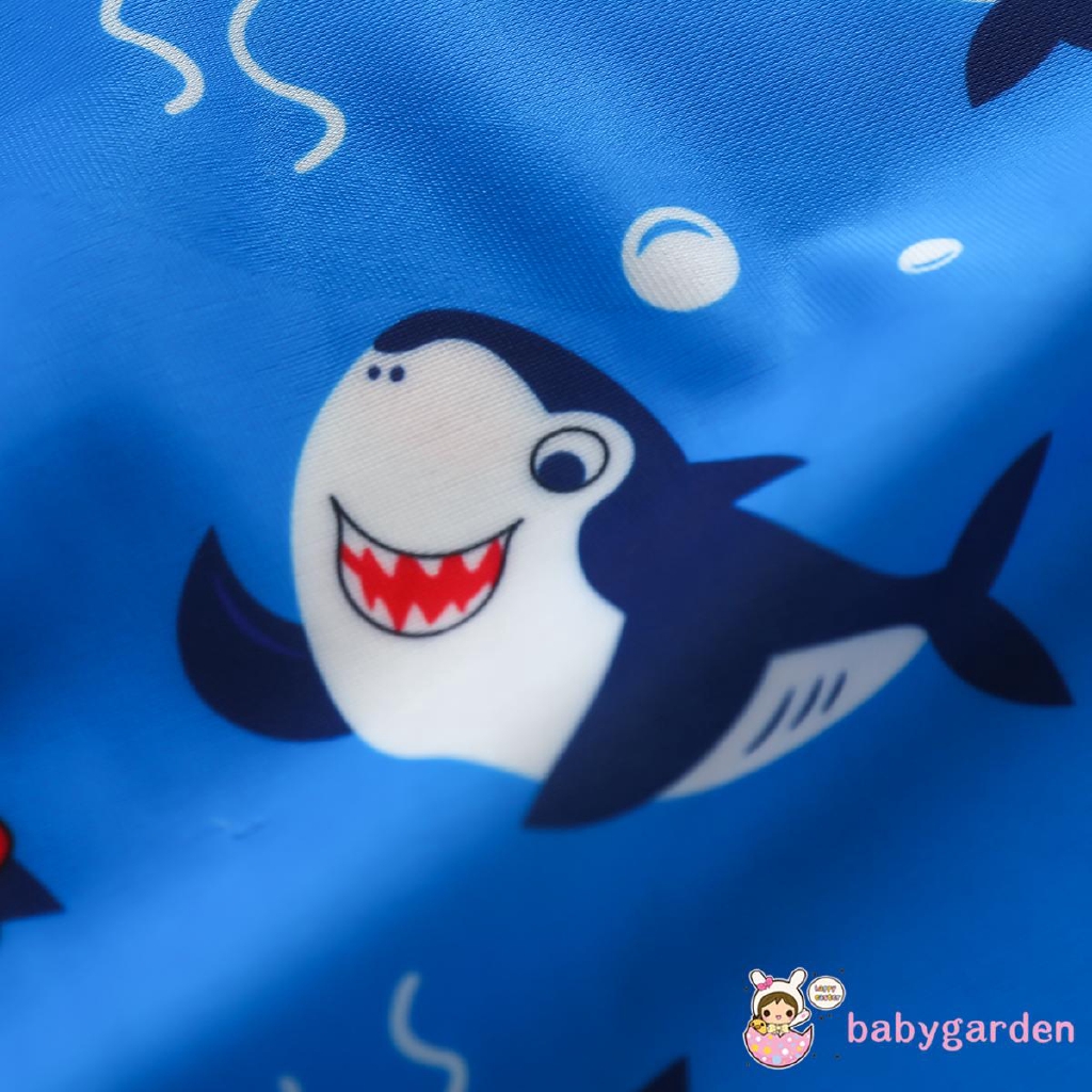 Bộ Đồ Bơi Một Mảnh In Hình Cá Mập Hoạt Hình 3D Dành Cho Bé Trai 0-5 Tuổi