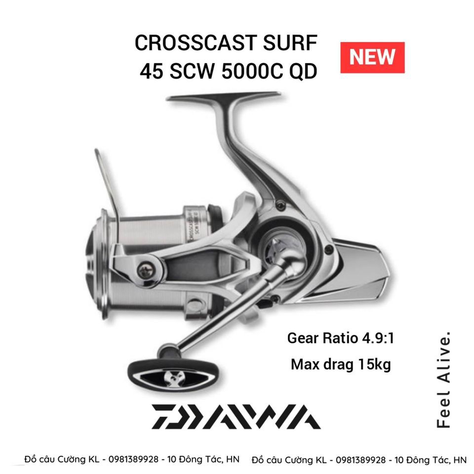 Máy Câu Cá DAIWA CROSSCAST SUFT SCW 5000C QD