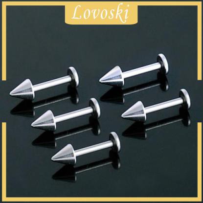 Bộ 10 khuyên môi bằng thép không gỉ an toàn 16g