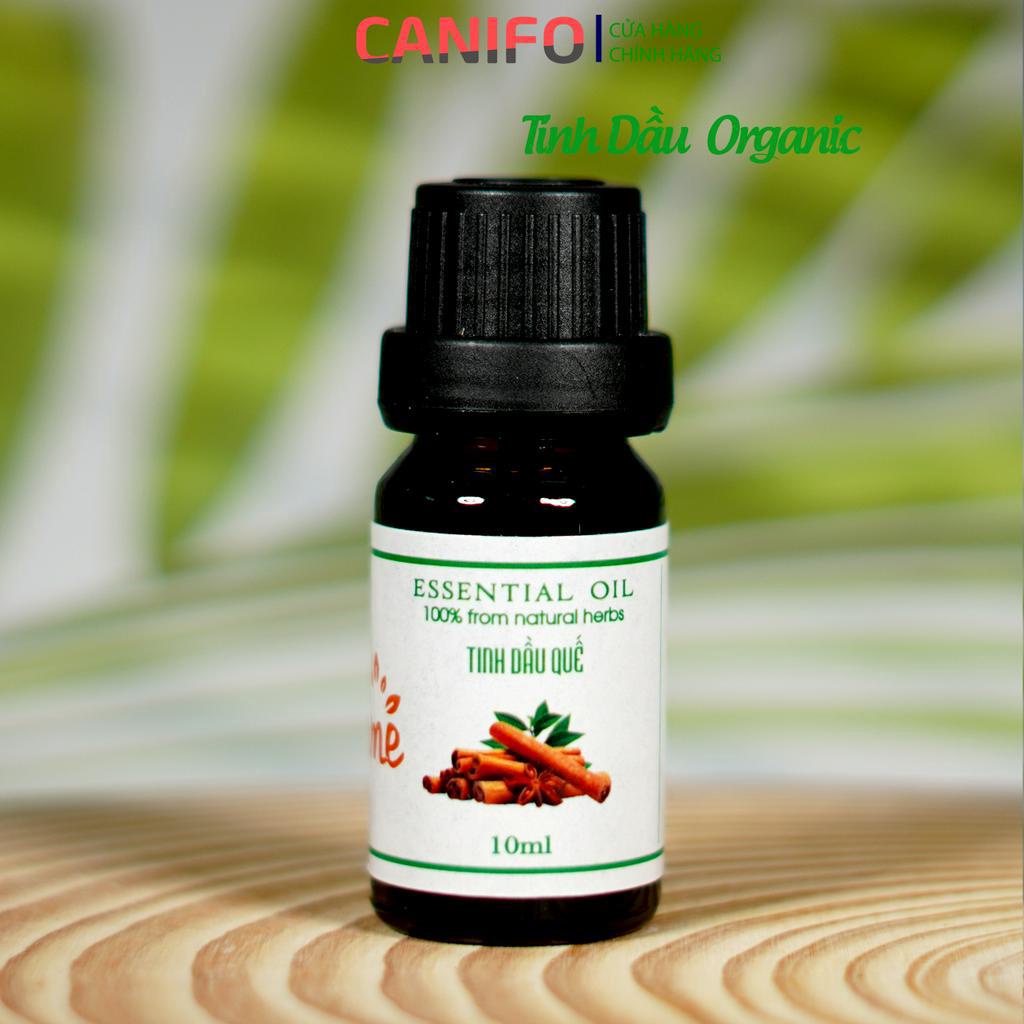Tinh Dầu Quế 100ML Organic CANIFO - Hàng Chĩnh Hãng, Tinh Dầu Thơm Treo Xe, Xông Phòng, Đuổi Muỗi, Khử Mùi Hiệu Quả