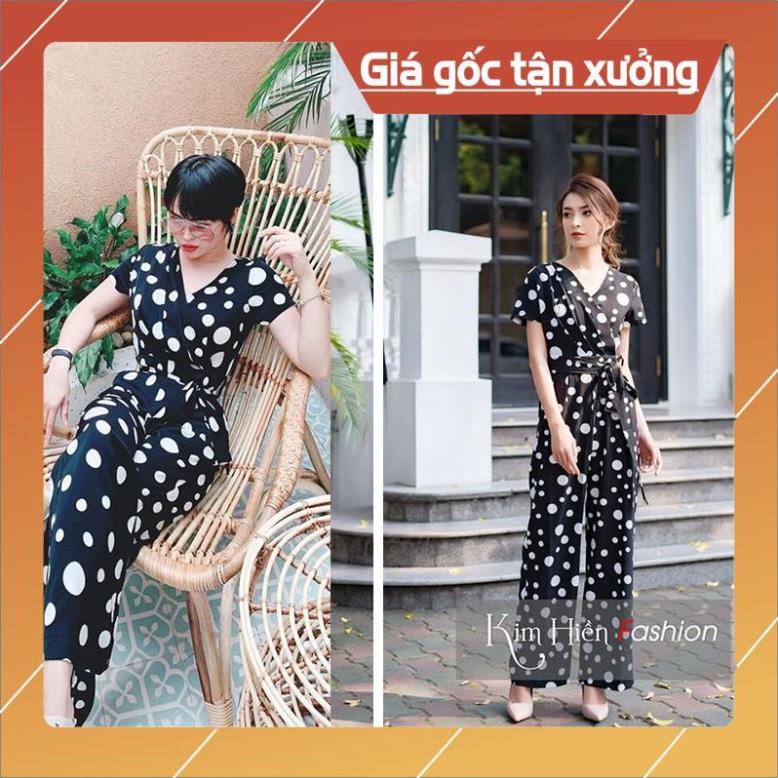 [FREESHIP] Jump Voan Đốm, Jumpsuit Dài Chất Voan Mềm, Đồ Bộ Nữ Phong Cách Cao Cấp. Liin clothing