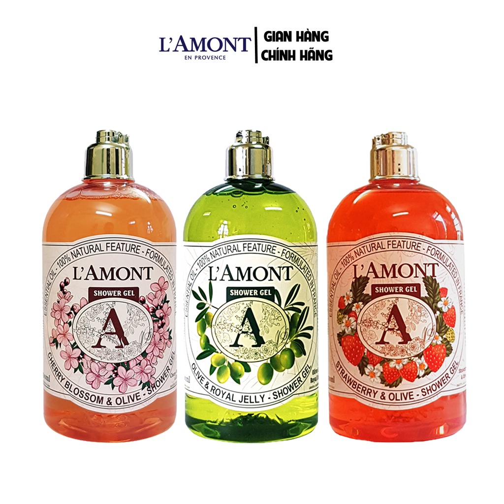 Combo 3 Chai Sữa Tắm LAMONT En Provence 500ml/chai