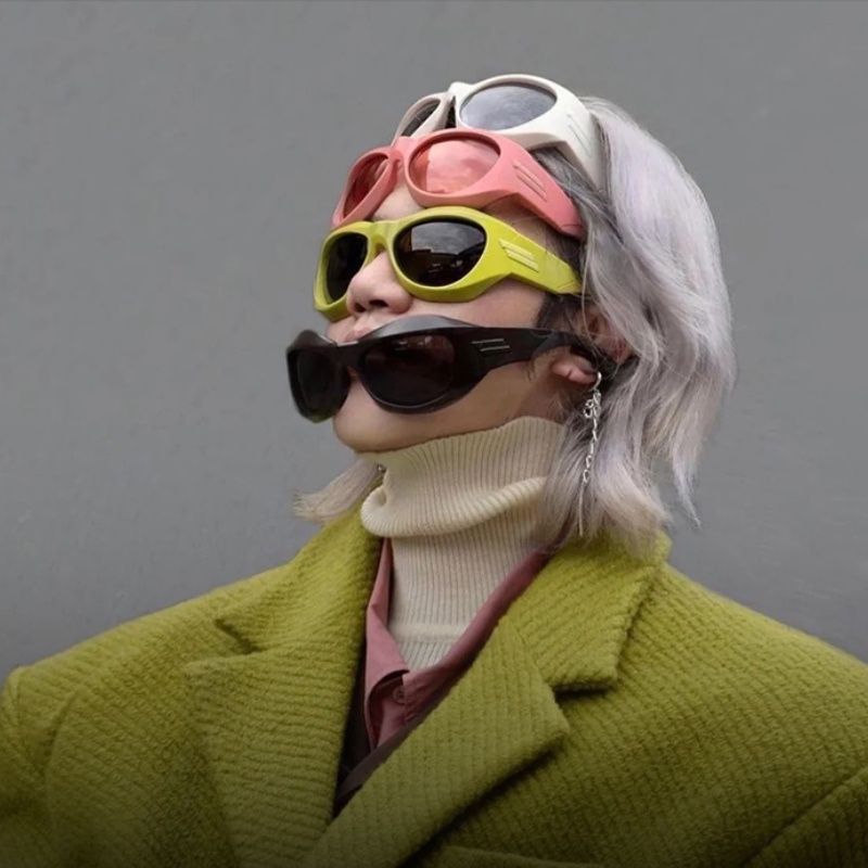 (JIUERBA) Kính Râm Thời Trang Phi Công Chống Tia UV Phong Cách INS