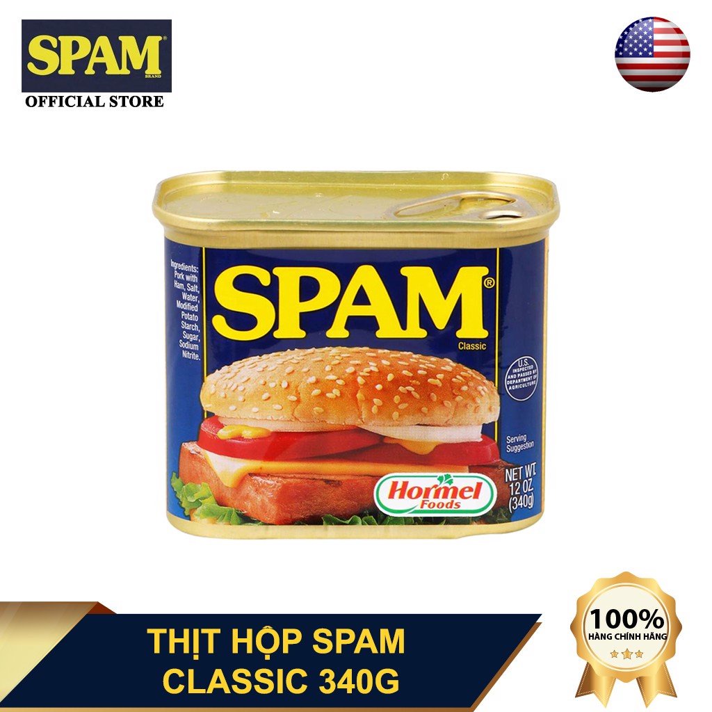 Thịt hộp Hormel SPAM® Classic 340g - Nhập Khẩu Mỹ
